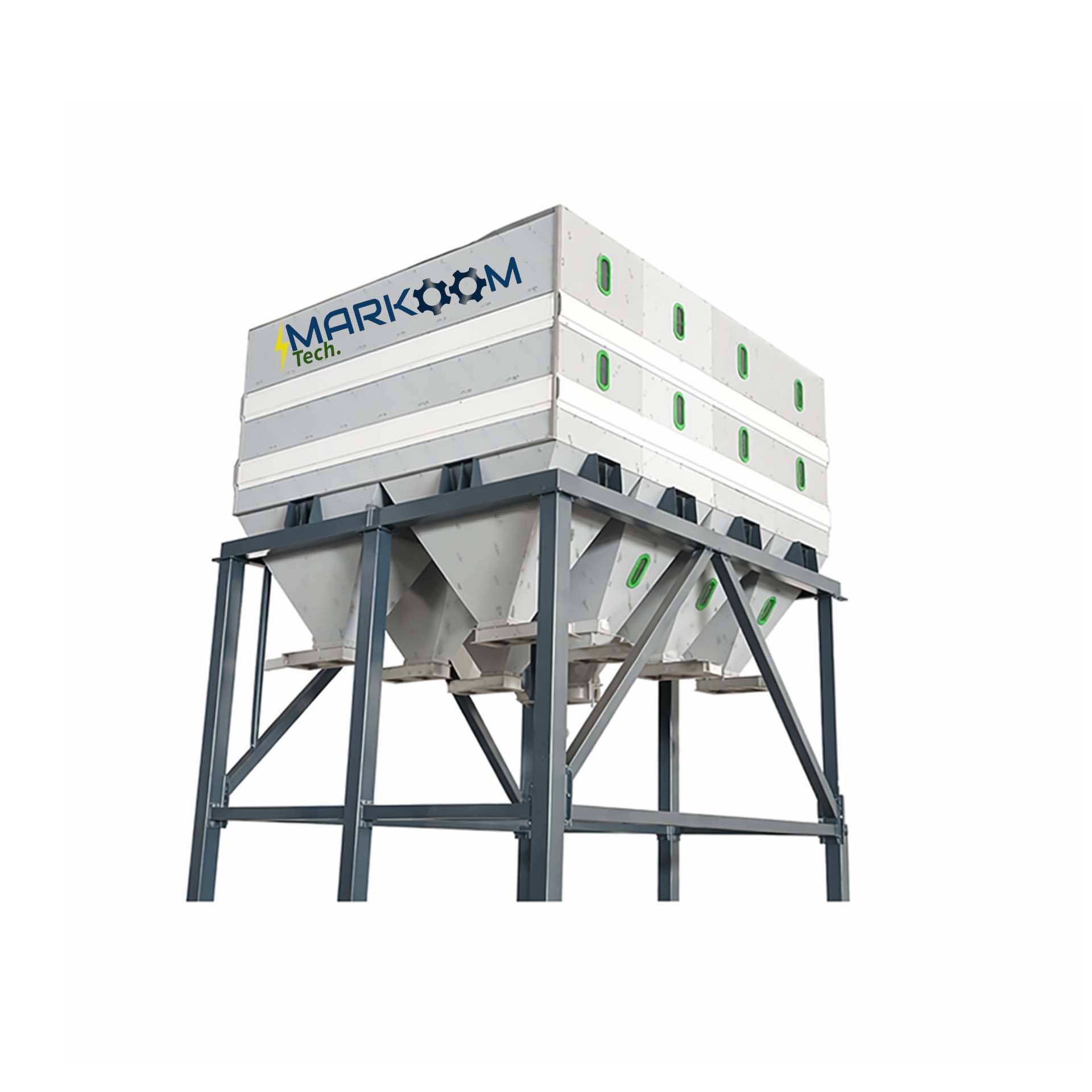 Square Silos MTSS industrial storage silos for sesame seeds and bulk materials with robust steel structure