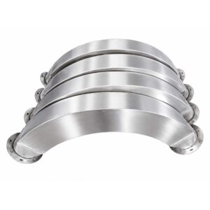 Stainless Steel Pipes and Elbow Pipes MTSSPEP industrial piping system for conveying sesame seeds and food processing materials
