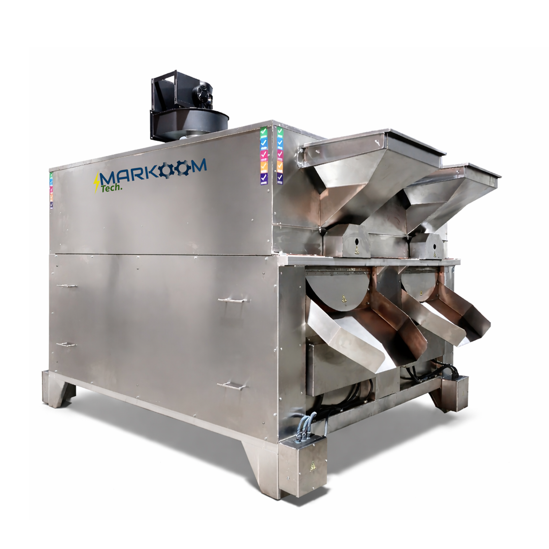 Electric Sesame Roasting Machine MTERM 250 industrial electric roaster for uniform roasting of sesame seeds with controlled heat system