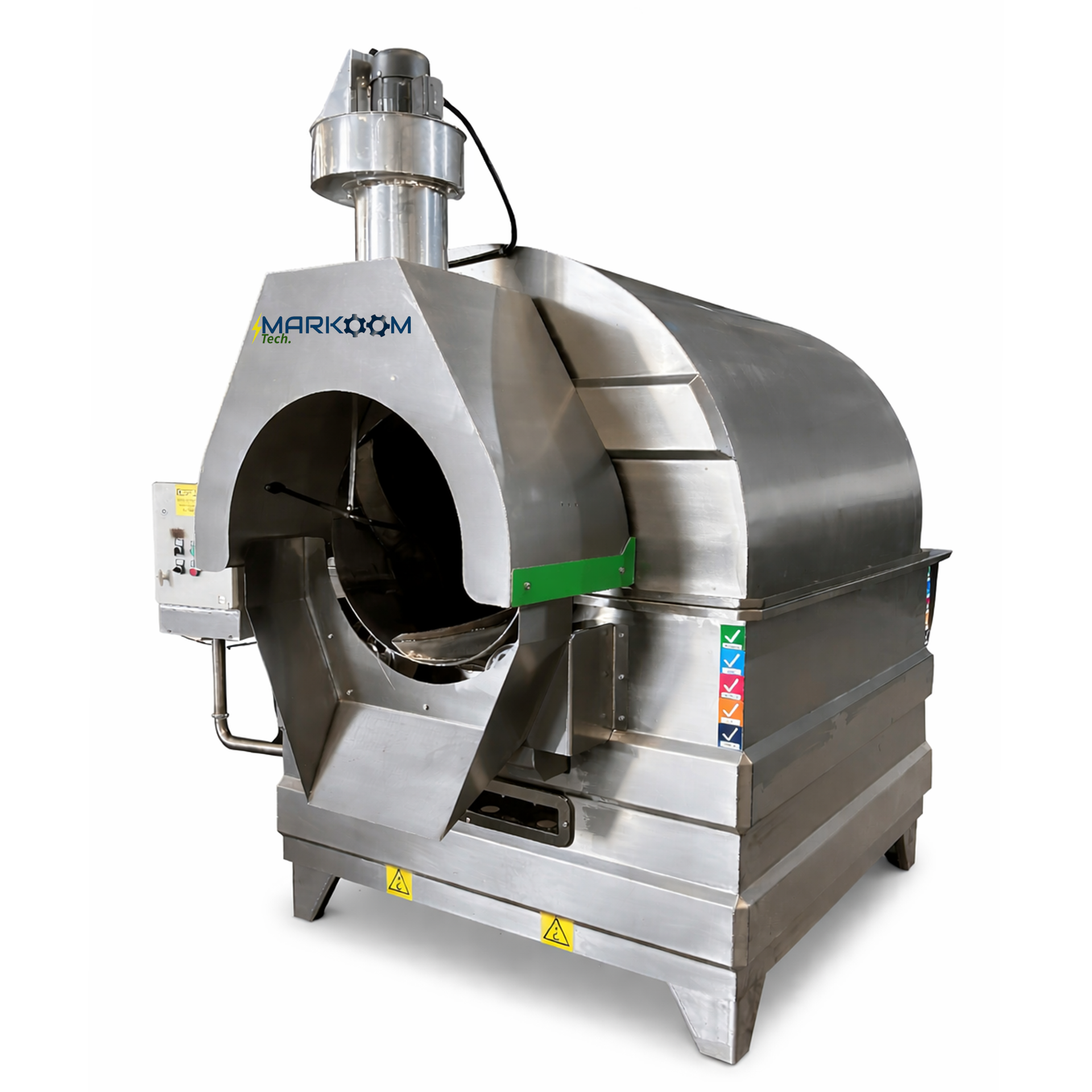 Sesame Roasting Machine Batch Model MTSR 250 industrial batch roaster for controlled roasting of sesame seeds for flavor and processing quality