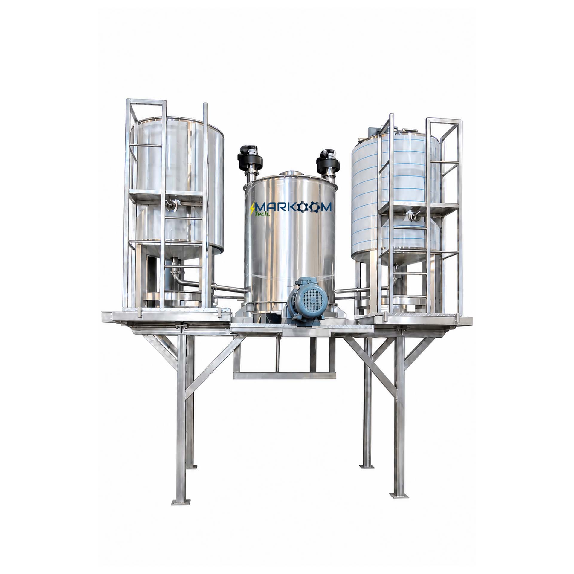 Halva Machine Dual Boiling MTHMDB 500 industrial sesame halva cooking system with dual boiling tanks for continuous production